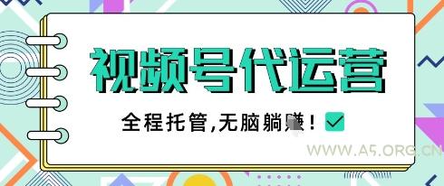 视频号代运营，团队托管计划，简单操作不限时间地点，一部手机单月轻松变现5k【揭秘】-A5资源网