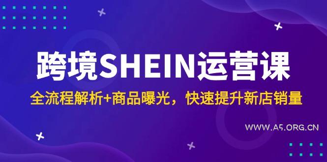 跨境SHEIN运营课，全流程解析+商品曝光，快速提升新店销量-A5资源网