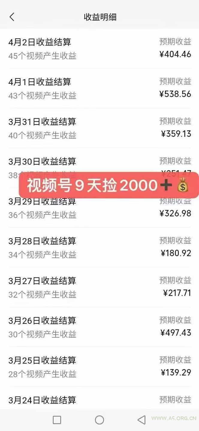 全新托管躺赚项目，微信视频号公众号托管代运营，每天五分钟，收益大几百 - A5资源网