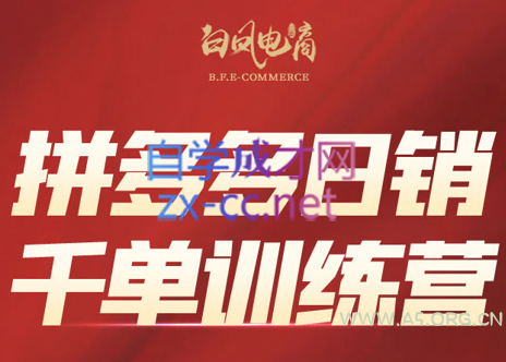白凤电商·拼多多日销千单训练营(更新3月)-A5资源网