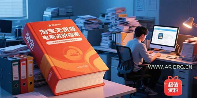 淘宝无货源电商进阶指南，包含新人课、进阶课，配套资料，蓝海选品等-A5资源网
