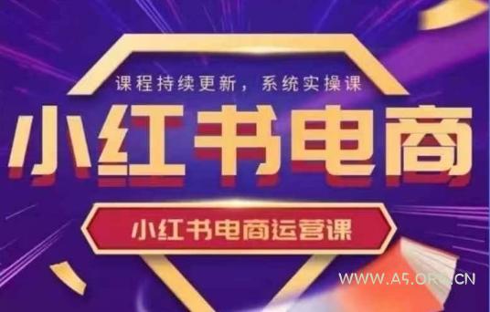 小红书电商运营实操课，​新手从0~1落地实操-A5资源网