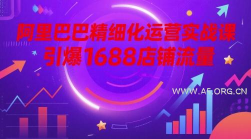 阿里巴巴精细化运营实战课，引爆1688店铺流量-A5资源网