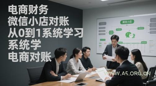 电商财务微信小店对账，从0到1系统学习电商对账-A5资源网