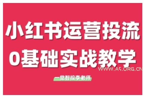 小红书运营投流，小红书广告投放从0到1的实战课，学完即可开始投放(更新)-A5资源网