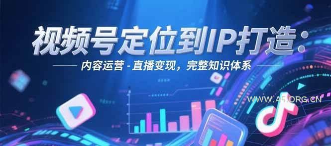 视频号定位到IP打造：账号搭建-内容运营-直播变现，完整知识体系-A5资源网