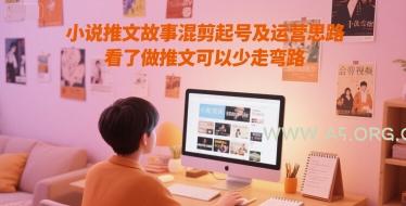 小说推文故事混剪起号及运营思路，看了做推文可以少走弯路-A5资源网