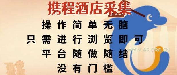 携程酒店采集，操作简单无脑，只需进行浏览即可，平台随做随结，没有门槛，挣米竟是如此容易【揭秘】-A5资源网