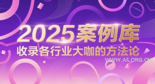 2025案例库，收录各行业大咖的方法论-A5资源网