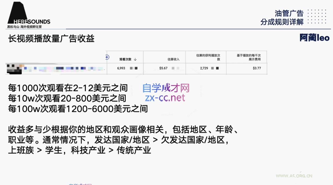 阿蔺Leo·跨境油管视频YouTube实训营(更新2025) - A5资源网