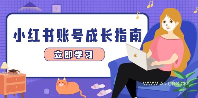 小红书账号成长指南，爆款选题+精准定位+数据分析，系统提升账号变现能力-A5资源网