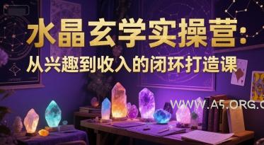 水晶玄学实操营：从兴趣到收入的闭环打造课-A5资源网