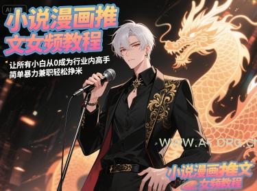 小说漫画推文女频教程，让所有小白从0成为行业内高手，简单暴力兼职轻松挣米-A5资源网