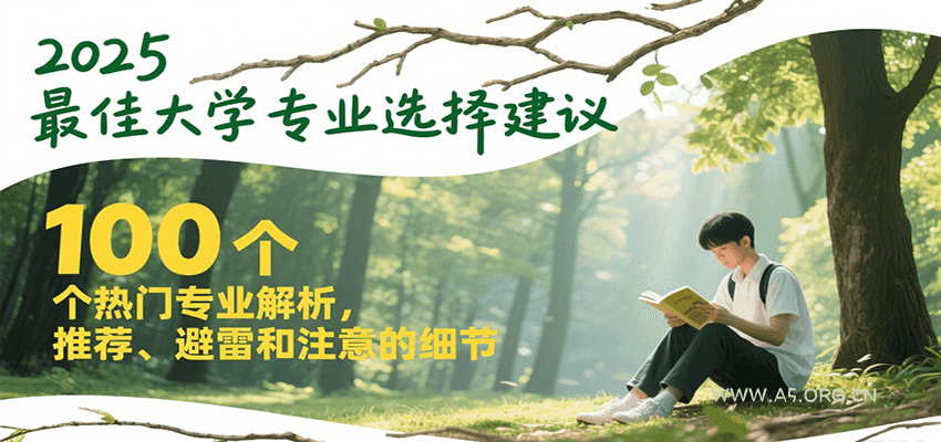 2025最佳大学专业选择建议，100个热门专业解析，推荐、避雷和注意的细节-A5资源网