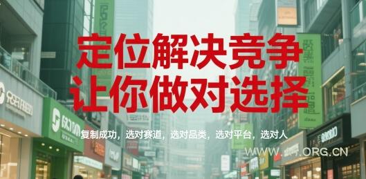 定位解决竞争，让你做对选择，复制成功，选对赛道，选对品类，选对平台，选对人-A5资源网