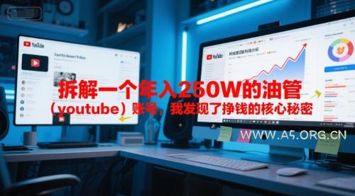 付费文章：拆解一个年入250W的油管(youtube)账号，我发现了挣钱的核心秘密-A5资源网
