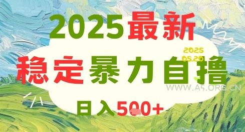 2025最新暴力自撸项目，日入5张+，可矩阵操作【揭秘】-A5资源网