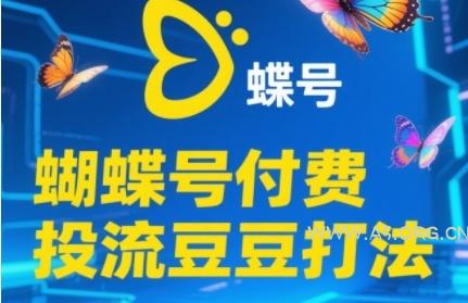 2025蝴蝶号付费投流豆豆打法，助新手快速掌握付费流量撬动自然流的核心玩法-A5资源网