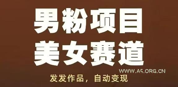 男粉项目美女赛道，发发作品，轻松获流自动变现-A5资源网