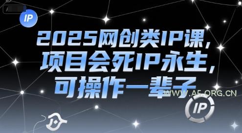 2025网创类IP课，项目会死IP永生，可操作一辈子-A5资源网