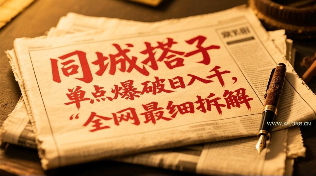 同城搭子群19.9单点爆破日入千，搭子组局月入万，全网最细拆解-A5资源网
