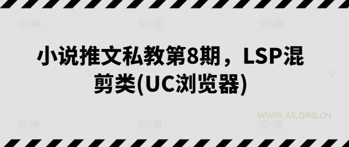 小说推文私教第8期，LSP混剪类(UC浏览器)-A5资源网