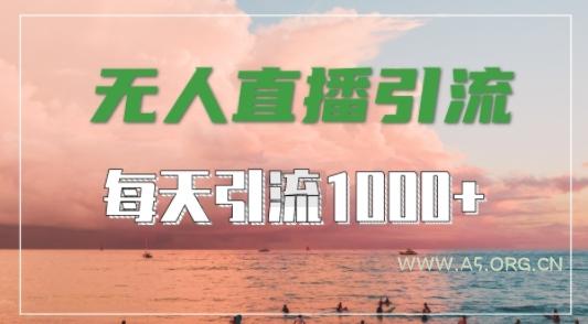 抖音快手视频号全平台通用，无人直播引流法，超暴力引流1000+高质量精准创业粉【揭秘】-A5资源网