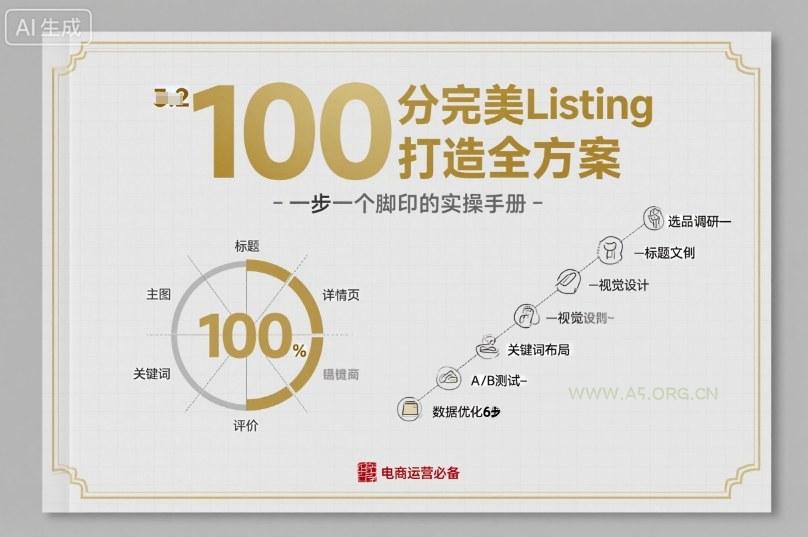 100分完美Listing打造全方案，想要完美listing必须是需要一步一个脚印的-A5资源网