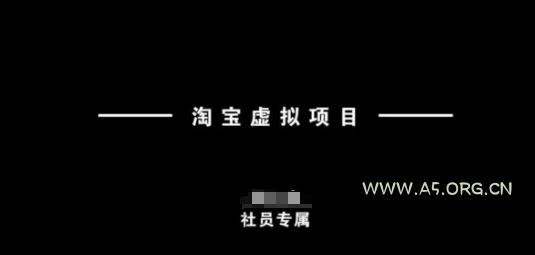 淘宝虚拟项目，从理论到实操，新手也能快速上手-A5资源网