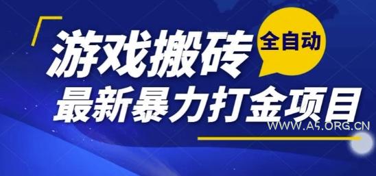 热门副业，全自动游戏打金搬砖，单账号一天收益1-2张，可多开矩阵操作日入1k【揭秘】-A5资源网