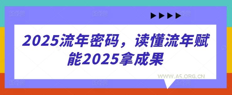 2025流年密码，读懂流年赋能2025拿成果-A5资源网