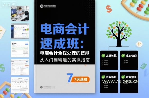 电商会计速成班，电商会计全程处理的技能-A5资源网
