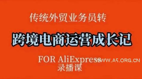 跨境电商速卖通运营课，​运营方法论+后台实操，逻辑清晰-A5资源网