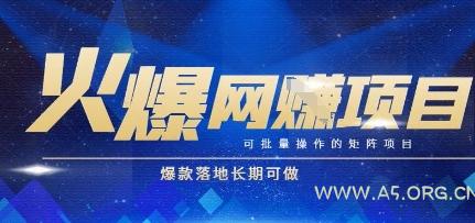 火爆全自动搬砖项目，可批量矩阵操作，爆款落地长期可做【揭秘】-A5资源网