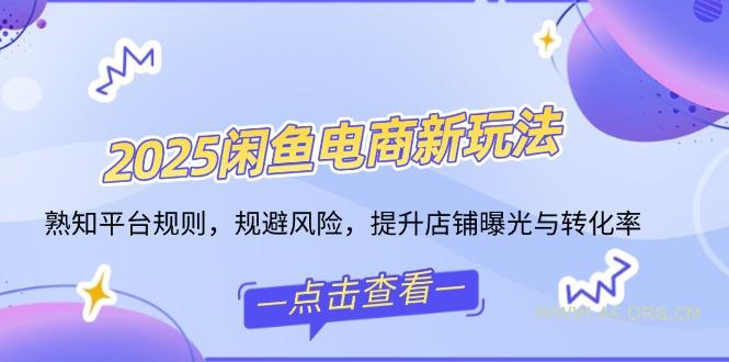 2025闲鱼电商新玩法，熟知平台规则，规避风险，提升店铺曝光与转化率-A5资源网