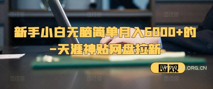 新手小白无脑简单月入6000+的-天涯神贴网盘拉新【揭秘】-A5资源网