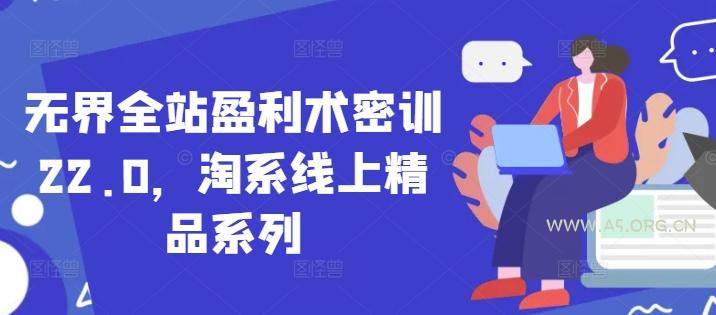 无界全站盈利术密训22.0，淘系线上精品系列-A5资源网