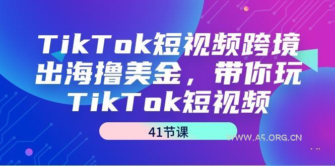 TikTok短视频跨境出海撸美金，带你玩TikTok短视频(41节课)-A5资源网