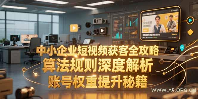 中小企业短视频获客全攻略，算法规则深度解析，账号权重提升秘籍-A5资源网
