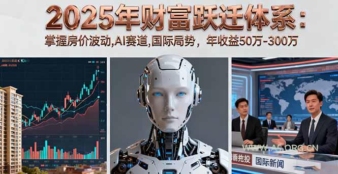 2025年财富跃迁体系：掌握房价波动,AI赛道,国际局势，年收益50万-300万-A5资源网