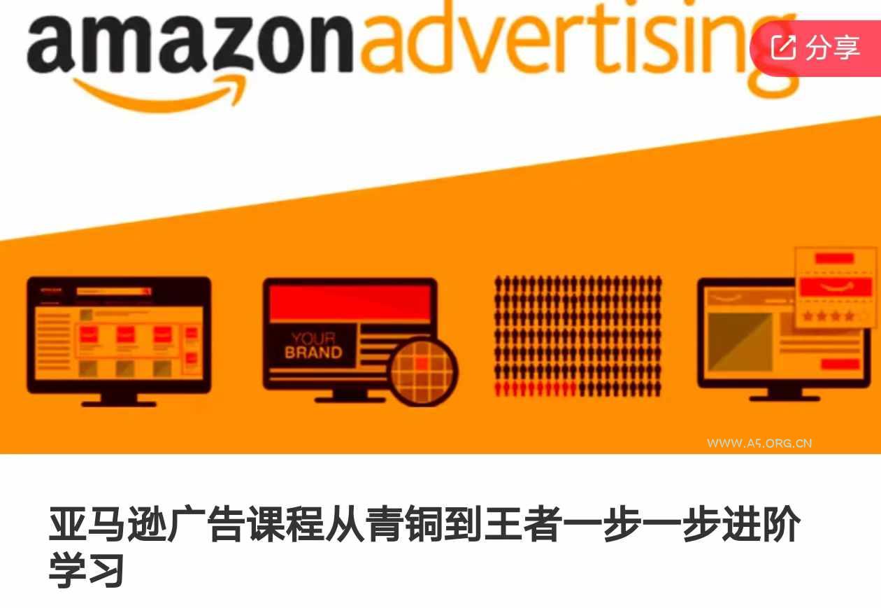亚马逊广告课程，从青铜到王者一步一步进阶学习(更新9月)-A5资源网