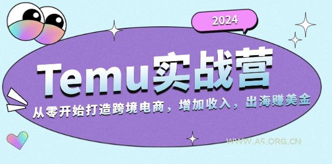 2024Temu实战营：从零开始打造跨境电商，增加收入，出海赚美金-A5资源网