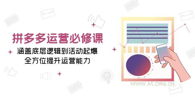 拼多多运营必修课：涵盖底层逻辑到活动起爆，全方位提升运营能力-A5资源网
