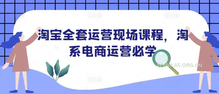 淘宝全套运营现场课程，淘系电商运营必学-A5资源网