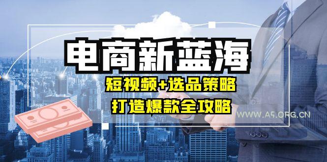 商家必看电商新蓝海：短视频+选品策略，打造爆款全攻略，月入10w+-A5资源网