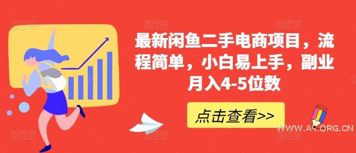 最新闲鱼二手电商项目，流程简单，小白易上手，副业月入4-5位数!-A5资源网