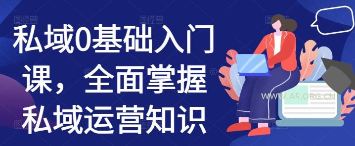 私域0基础入门课，全面掌握私域运营知识-A5资源网