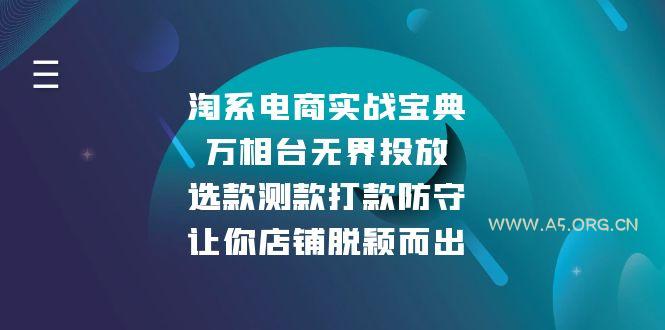 淘系电商实战宝典：万相台无界投放，选款测款打款防守，让你店铺脱颖而出-A5资源网