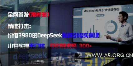 精准打击：价值3980的DeepSeek私域引流实操课，小白实操无门槛，日引精准粉300+-A5资源网