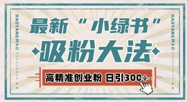 最新自动化“吸粉术”，小绿书激活私域流量，每日轻松吸引300+高质精准粉!-A5资源网